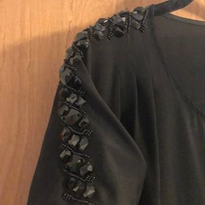 *3 for $30* Black dress with beaded accent